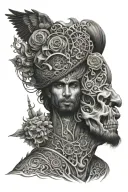 "ASLAM" and some shadowing in the back tattoo design idea