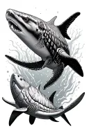 whale sharks, hammerheads, Eagle rays, turtles  tattoo design idea