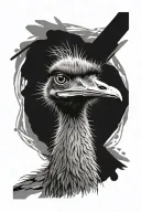 emu tattoo design idea