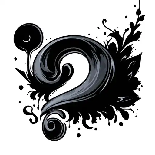Question Mark tattoo design idea