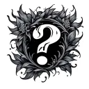 Question Mark tattoo design idea