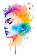 Bisexual tattoo design idea