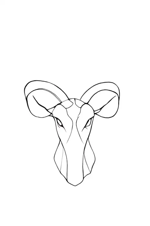 Aries ram tattoo design idea