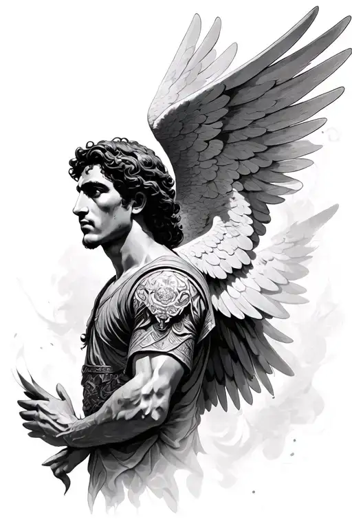 Archangel Miguel Angel tattoo design idea