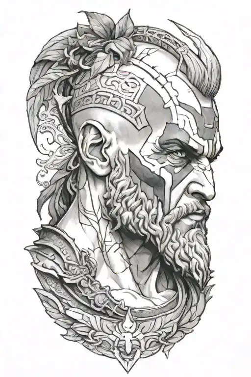 god of war tattoo design idea