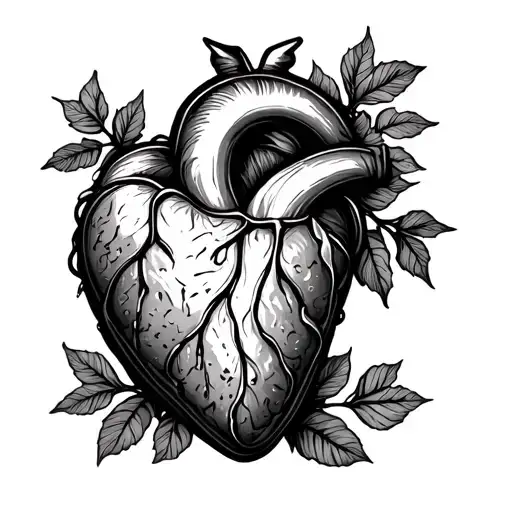 uncut hungarian herz salami tattoo design idea