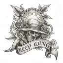 keep going tattoo design idea