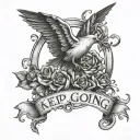 keep going tattoo design idea