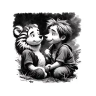 Calvin and Hobbes tattoo design idea