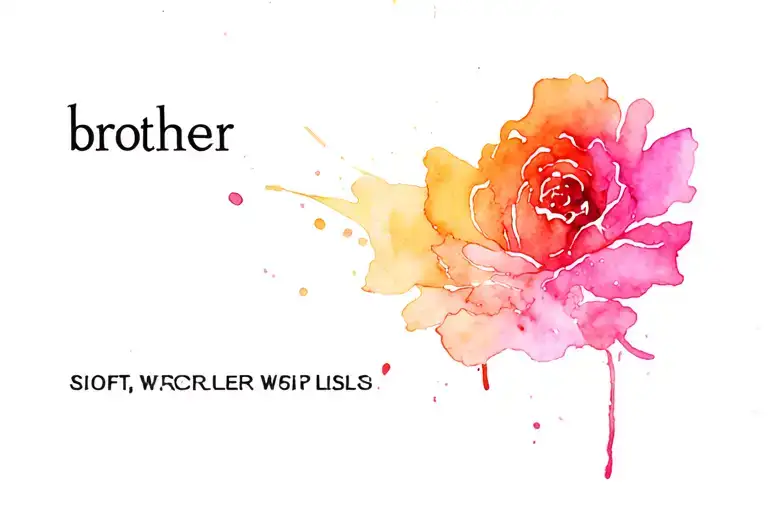 rip brother  tattoo design idea