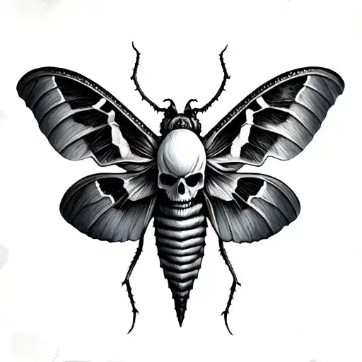 Death Moth tattoo design idea