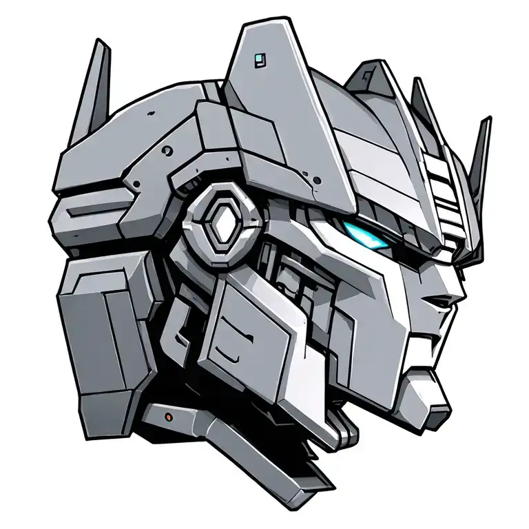 transformer robot heads tattoo design idea