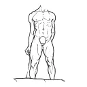 Self Made Man Statue tattoo design idea