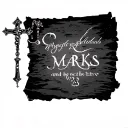 old parchment paper with it saying marks 9:23 and a rosary wrapped around it tattoo design idea