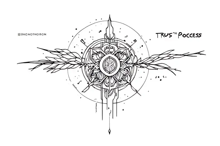 Trust The Process  tattoo design idea