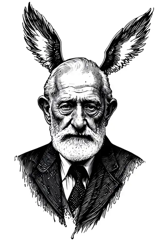 grandad hand writing tattoo design idea