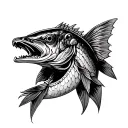 Pike tattoo design idea