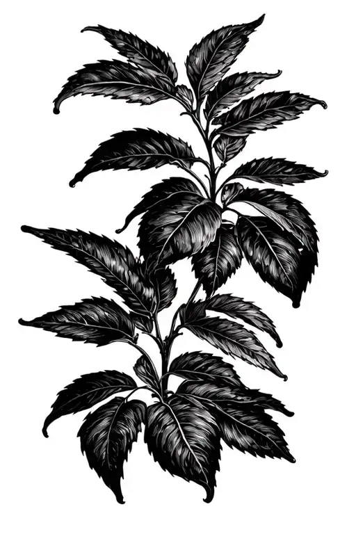Coffee plant tattoo design idea