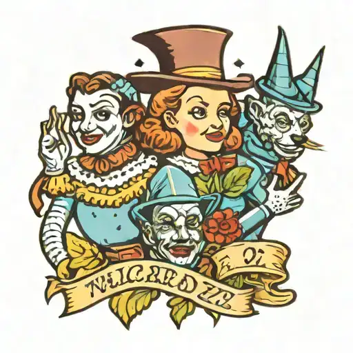 wizard of oz tattoo design idea