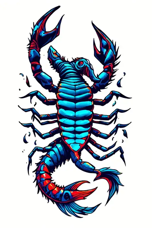 Scorpio and Pisces tattoo design idea