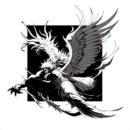 minato flying thunder god tattoo design idea