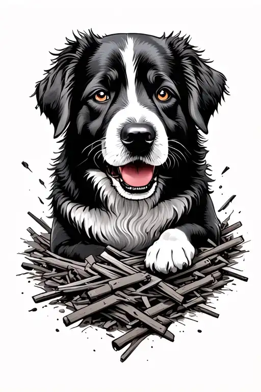 underdog emerging from a pile tattoo design idea