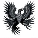 Garuda Indonesian mythology tattoo design idea