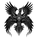 Garuda Indonesian mythology tattoo design idea