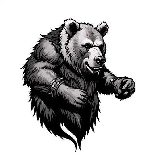 Viking Bear tattoo design idea