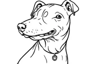 Dog named Billie tattoo design idea