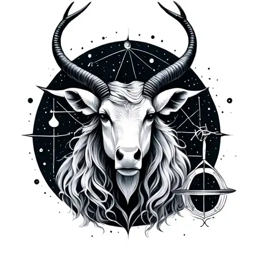 Taurus Capricorn and Libra constellation tattoo design idea