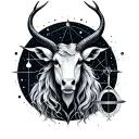 Taurus Capricorn and Libra constellation tattoo design idea