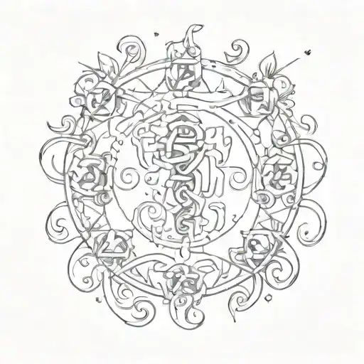 autism spectrum disorder tattoo design idea