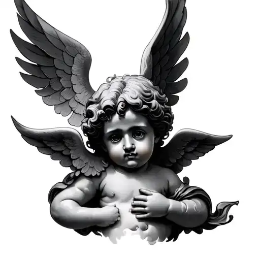Cherub tattoo design idea