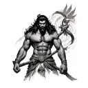 Parshuram tattoo design idea