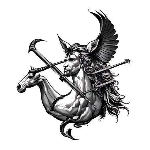 Sagittarius male forearm tattoo tattoo design idea