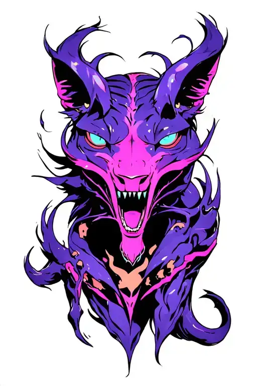 Suffering Sarley EVE-02 Neon Genesis Evanelion tattoo design idea