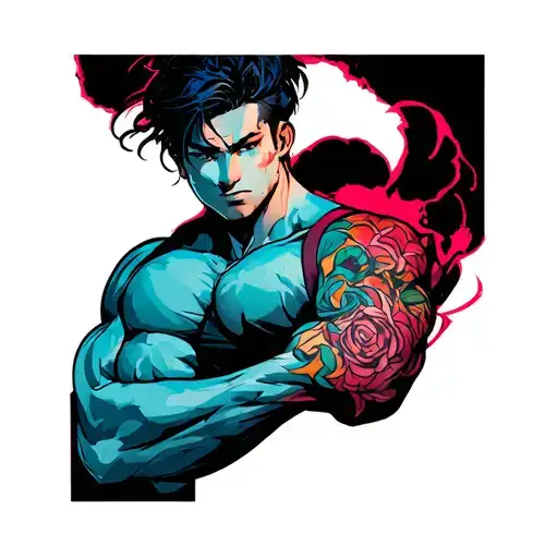 Bicep tattoo design idea