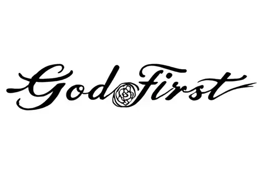 "God first" tattoo design idea
