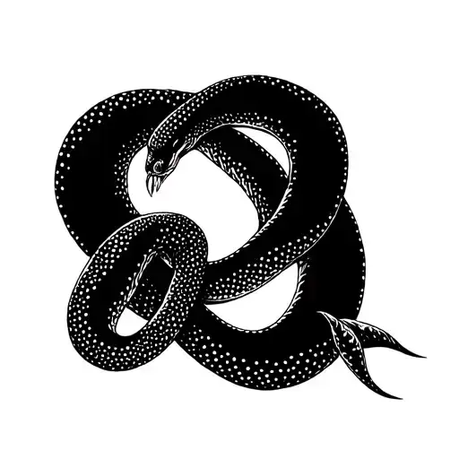 ouroboros, a snake eating its own tail. antinatalist  tattoo design idea