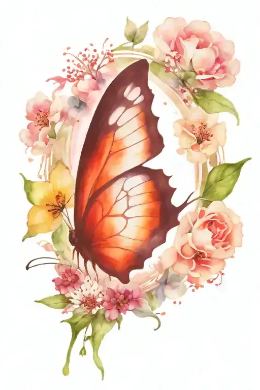 , from caterpillar to shining butterfly, new beginning tattoo design idea