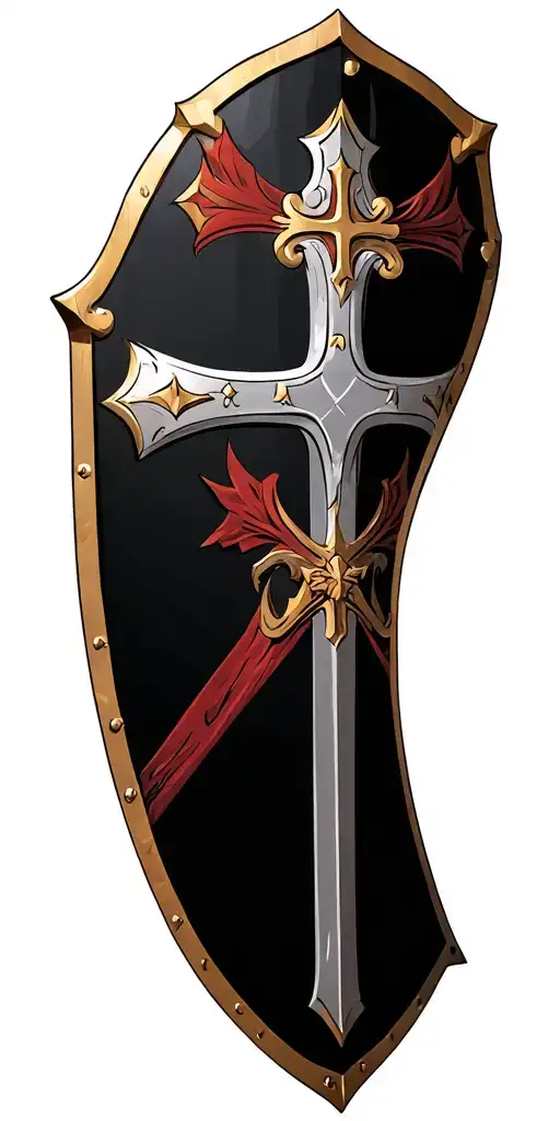 crusader knights, crusader shields, crusader crosses, Christian faith tattoo design idea
