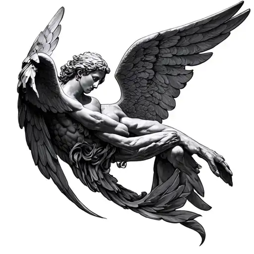 arch angel Michael tattoo design idea