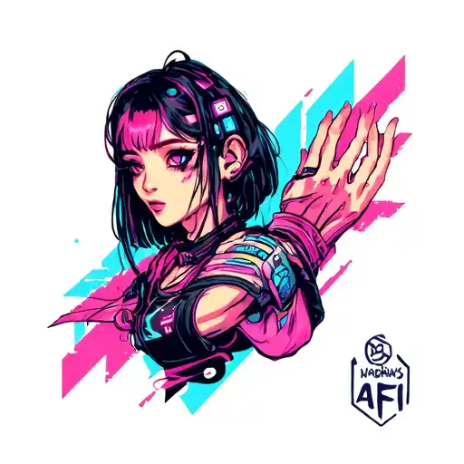 cyber punk sandevistan wrapped around the wrist tattoo tattoo design idea