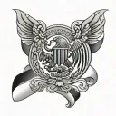 Mexican Flag tattoo design idea