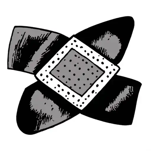 band aid tattoo design idea