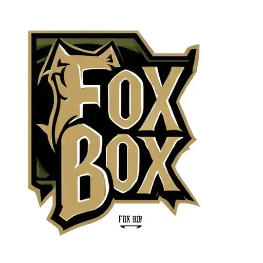 "Fox Box" "Fox Box" "Fox Box" military themed logo tattoo design idea