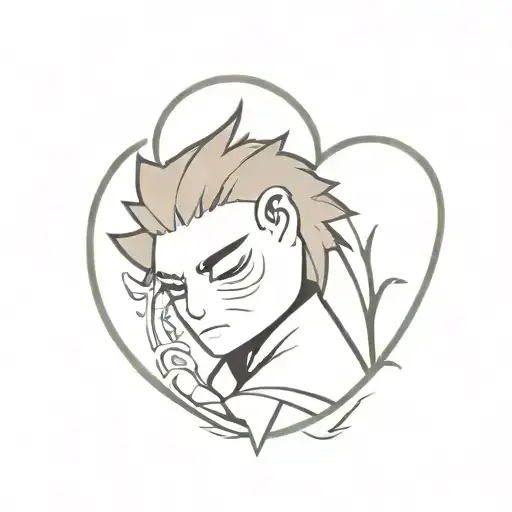 gaara love heart tattoo design idea