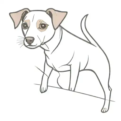 Jack Russell Terrier tattoo design idea