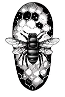 honeycomb bee sleeve tattoo tattoo design idea